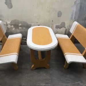 Mẫu B19 - Ghế đá 2 màu