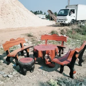 Mẫu G1 - Bàn ghế giả gỗ